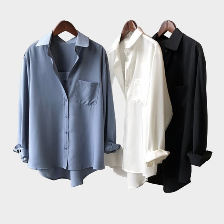 Camisa com Corte Elegante e Detalhe Moderno