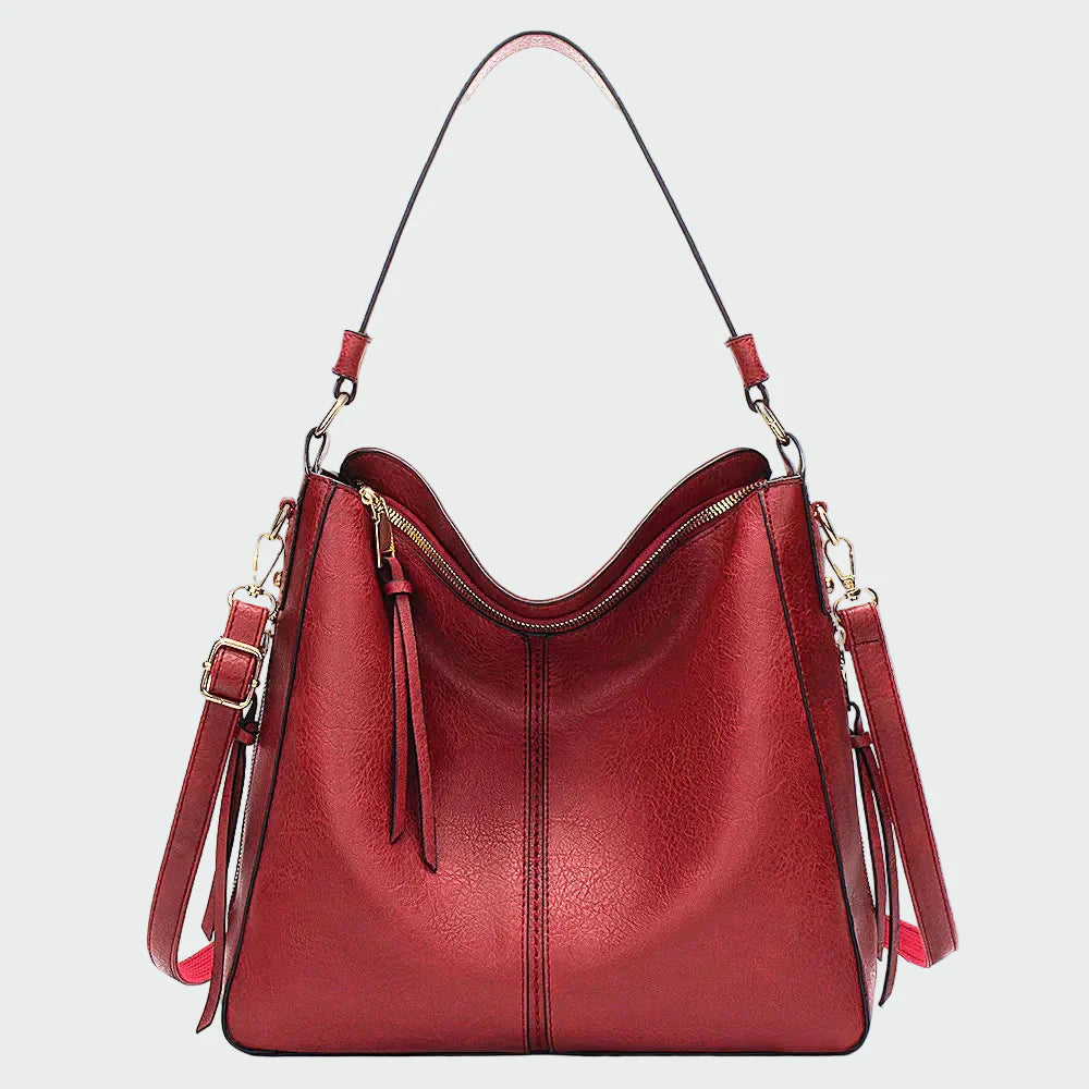 Saco hobo de couro atemporal