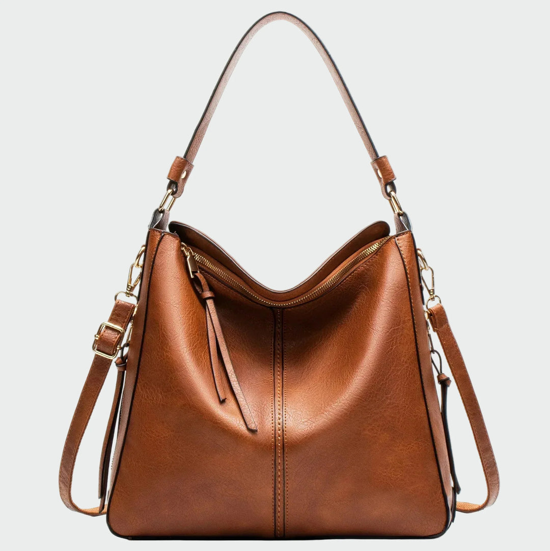 Saco hobo de couro atemporal