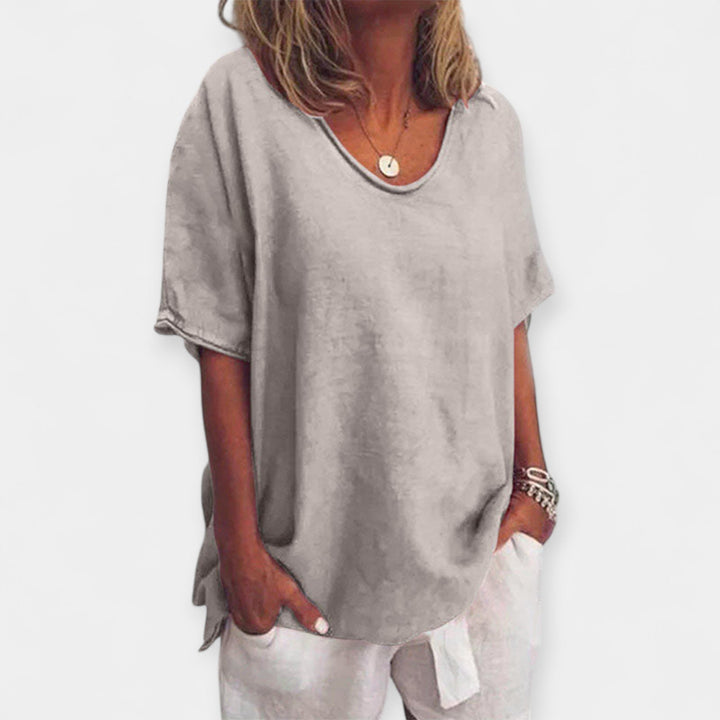 Camisola de Verão com Decote em V
