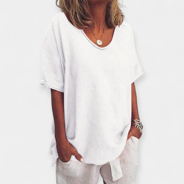 Camisola de Verão com Decote em V