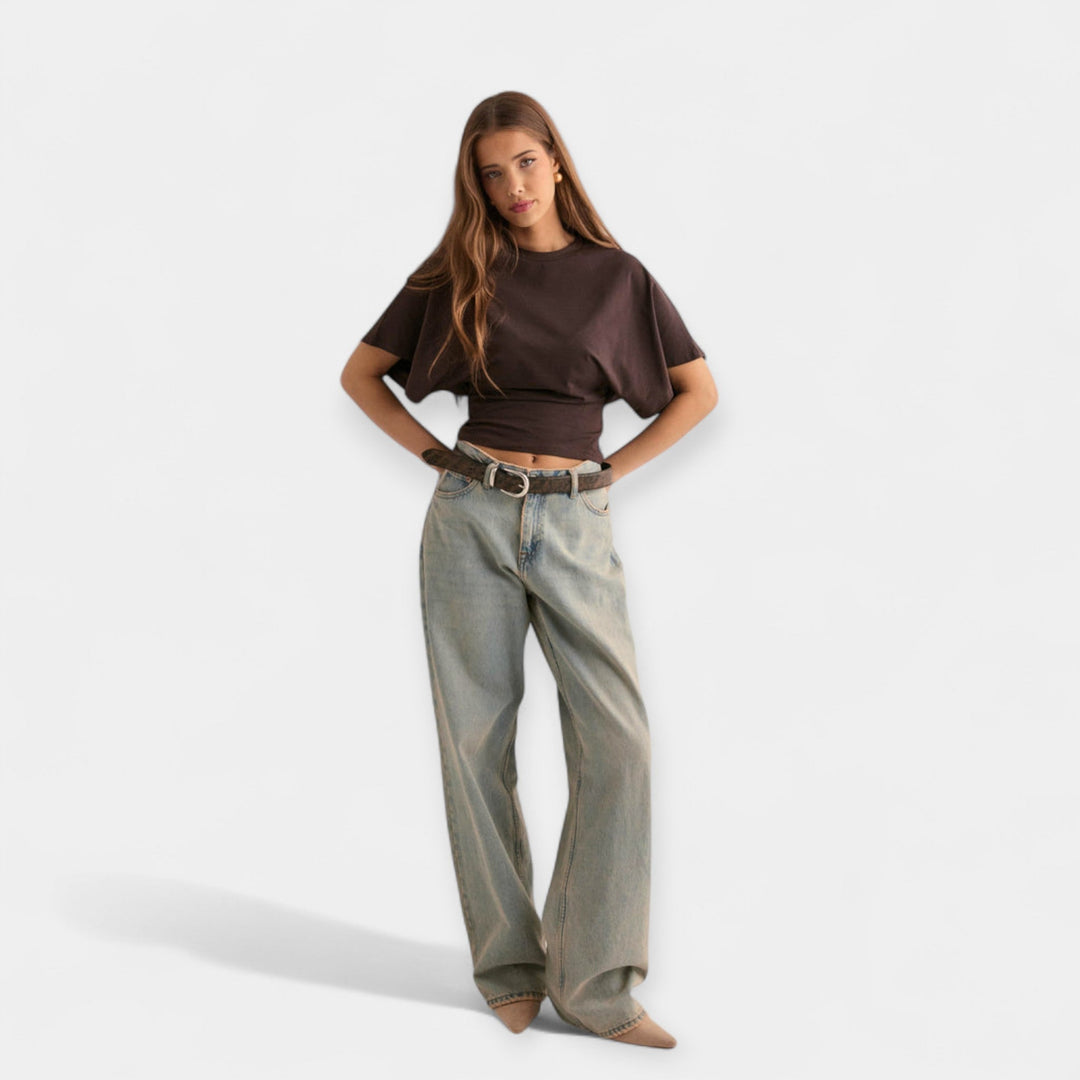Blusa com Mangas Largas Confortáveis