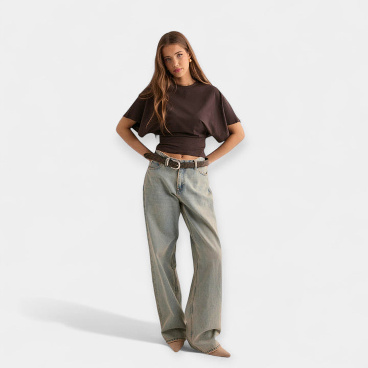 Blusa com Mangas Largas Confortáveis