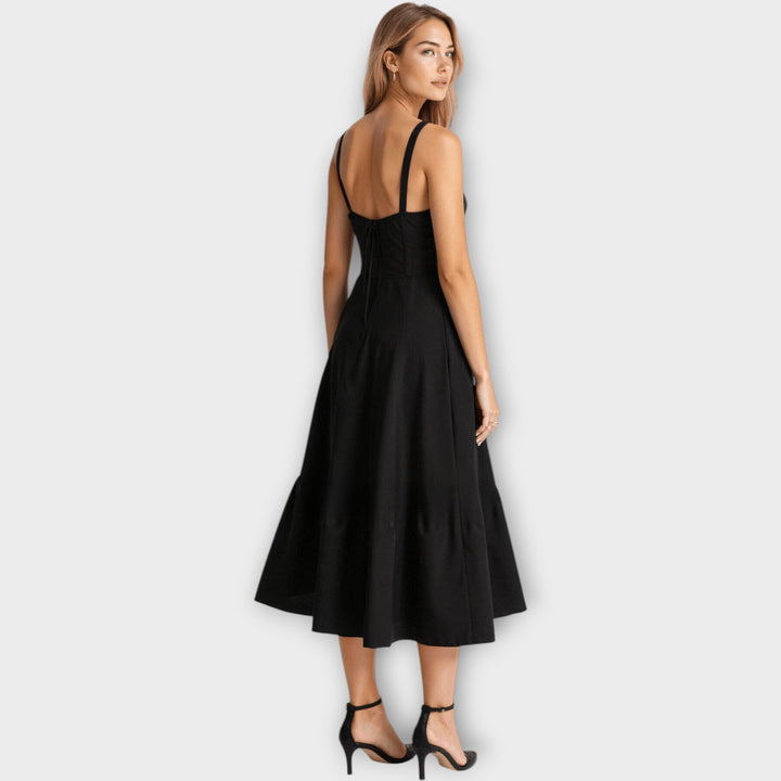 Vestido Midi com Corset