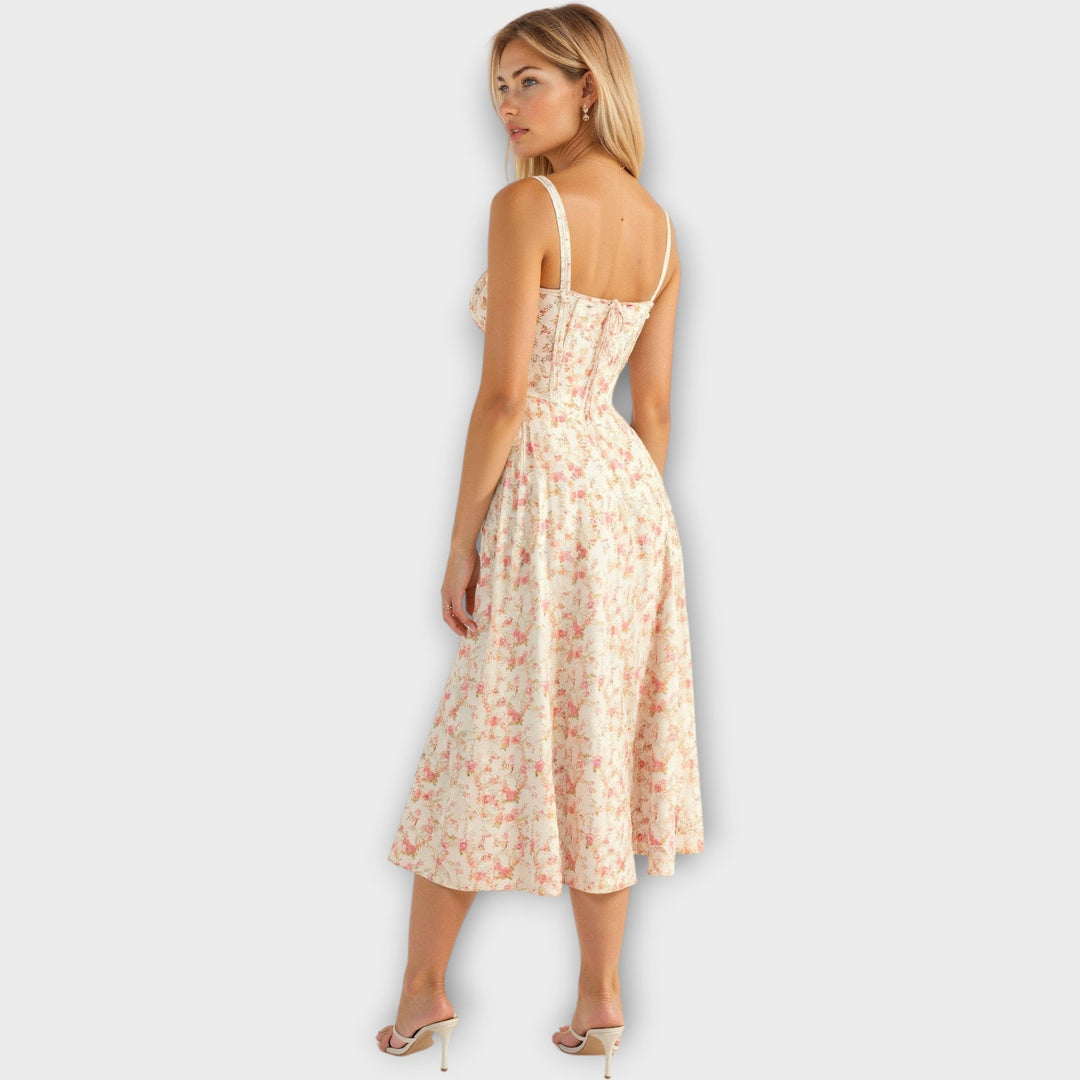 Vestido Midi com Corset