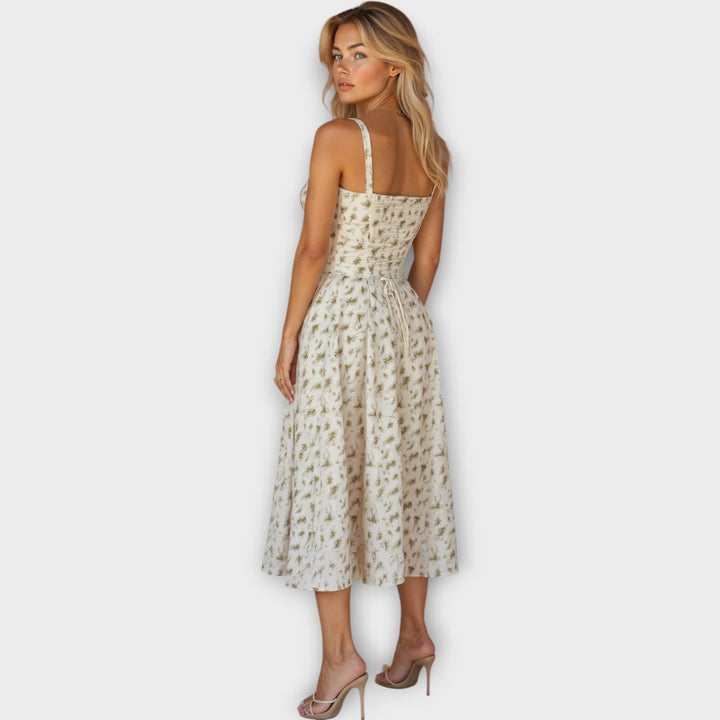 Vestido Midi com Corset