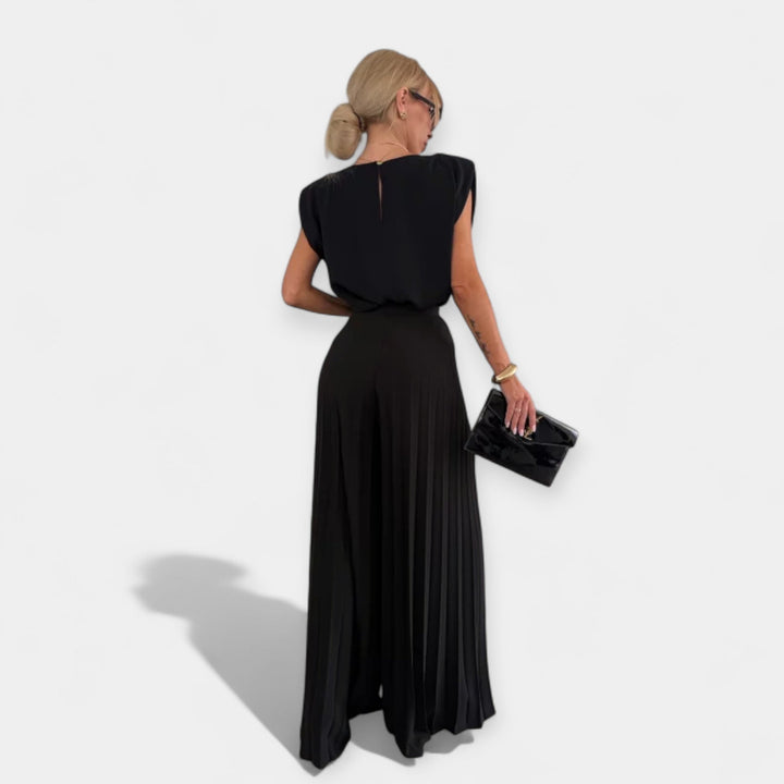Conjunto de Moda de Verão com Top e Calças