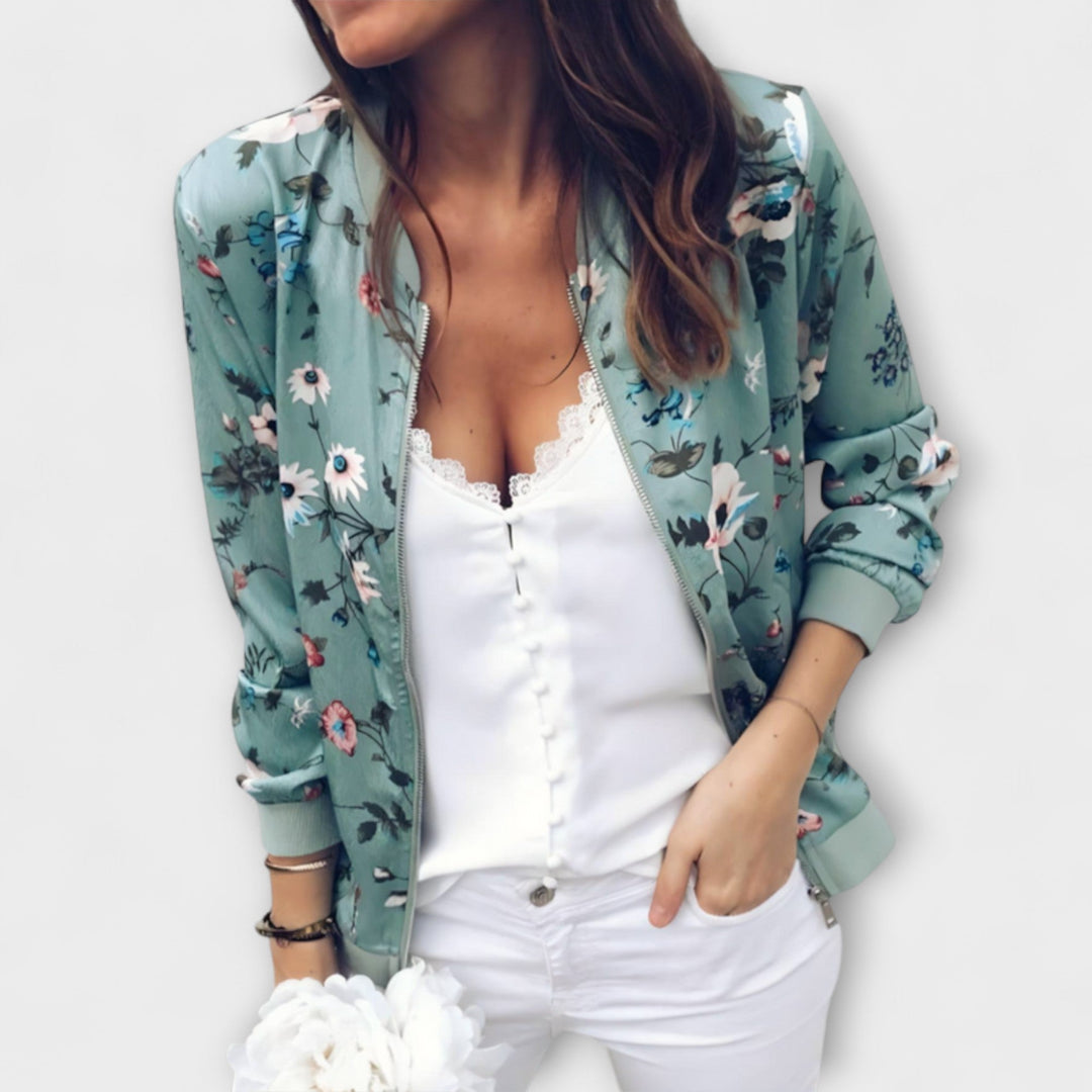 Kaelin - Casaco Bomber Estiloso com Flores