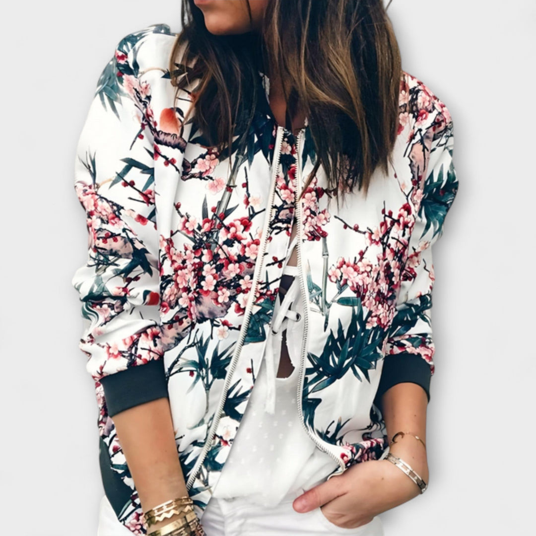 Kaelin - Casaco Bomber Estiloso com Flores