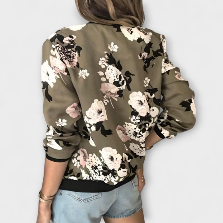 Kaelin - Casaco Bomber Estiloso com Flores