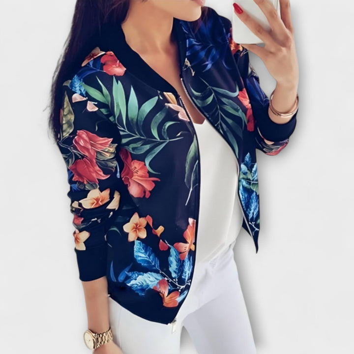 Kaelin - Casaco Bomber Estiloso com Flores