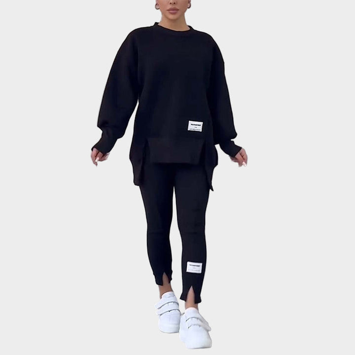Conjunto Feminino de Moletom com Leggings e Conforto Moderno