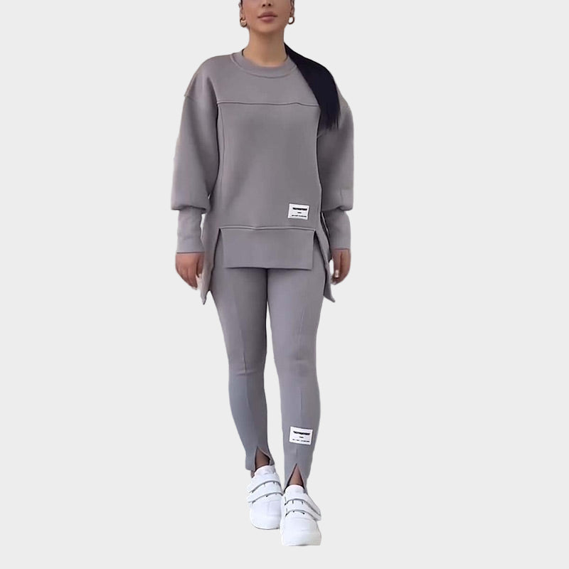 Conjunto Feminino de Moletom com Leggings e Conforto Moderno