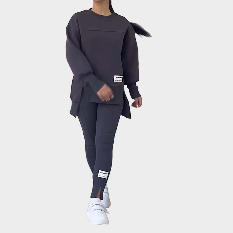 Conjunto Feminino de Moletom com Leggings e Conforto Moderno