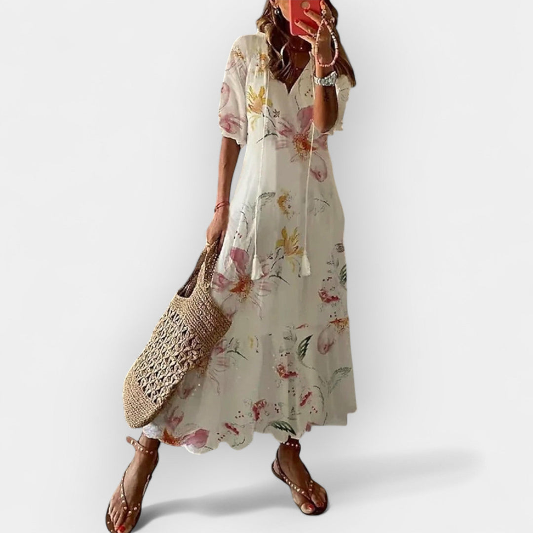Vestido Maxi em Estilo Boho