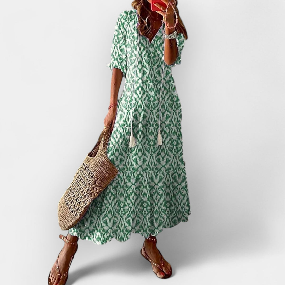 Vestido Maxi em Estilo Boho