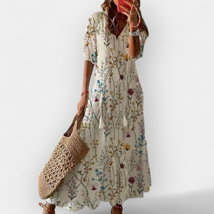Vestido Maxi em Estilo Boho