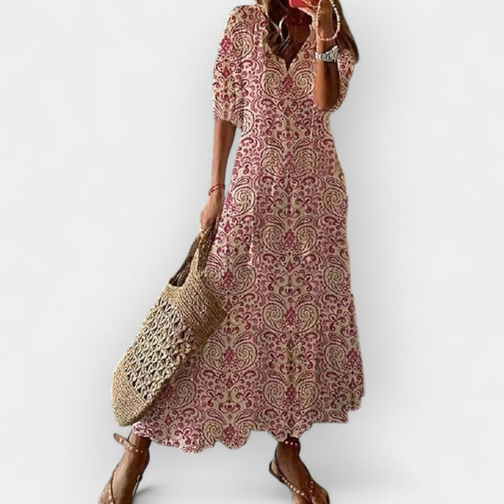 Vestido Maxi em Estilo Boho