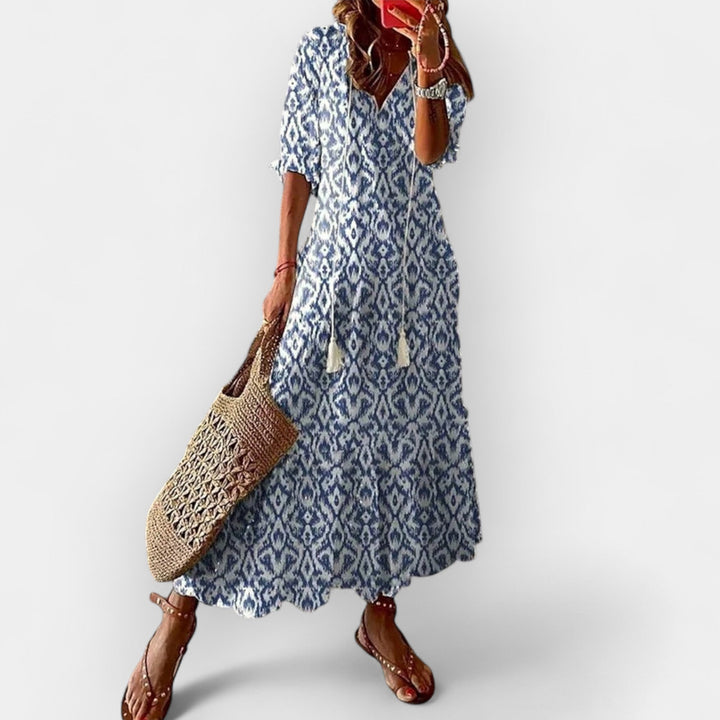 Vestido Maxi em Estilo Boho